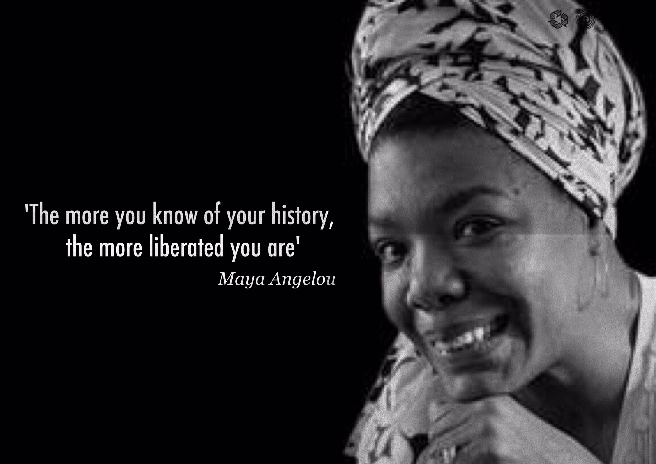 Maya Angelou History quote poster
